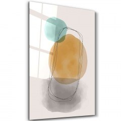 Πίνακας Γυάλινος 672BRS1354 46x72cm Multi Wallity