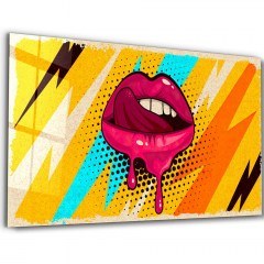 Tempered Glass Painting 672BRS1318 72x46cm Multi Wallity