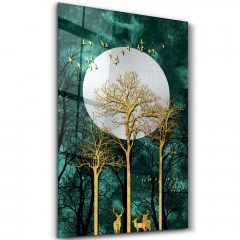 Πίνακας Γυάλινος 672BRS1295 70x110cm Multi Wallity