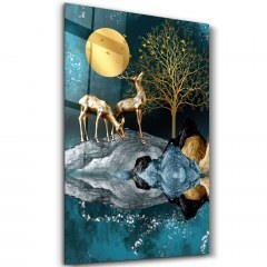 Πίνακας Γυάλινος 672BRS1292 70x110cm Multi Wallity