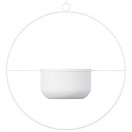 Hanging Plant Pot Payanda 247HFM1204 40x17x40cm White Aberto Design WHITE