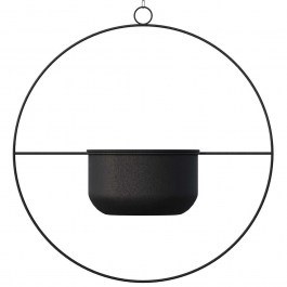 Hanging Plant Pot Payanda 247HFM1201 40x17x40cm Black Aberto Design BLACK