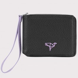 Πορτοφόλι Γυναικείο Nora 456ZYM2117 11,4x2x10,3cm Black-Lilac Garbalia LILAC-BLACK