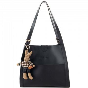 Τσάντα Ώμου 671LKB1508 28x10x31cm Black Lucky Bees