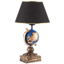 Φωτιστικό Επιτραπέζιο World 390FLH2250 25x50cm E27 40W Black-Blue Opviq BLACK-BLUE