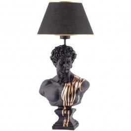 Φωτιστικό Επιτραπέζιο Dawud 390FLH2246 25x67cm E27 40W Black-Gold Opviq BLACK-GOLD