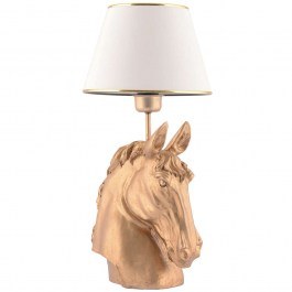 Φωτιστικό Επιτραπέζιο Horse 390FLH2239 25x54cm E27 40W White-Gold Opviq WHITE-GOLD