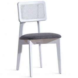 Chair Albina Teddy 117FRF1301 45x46x81cm White WHITE