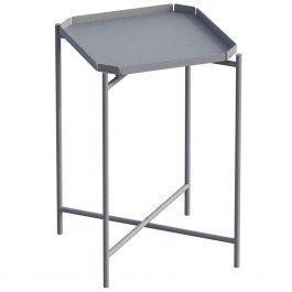 Side Table 491CRT1147 46x46x56cm Grey GREY