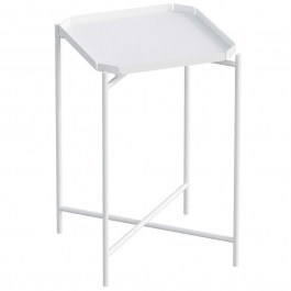 Side Table 491CRT1146 46x46x56cm White WHITE