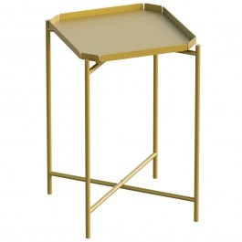 Side Table 491CRT1145 46x46x56cm Gold GOLD