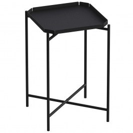 Side Table 491CRT1144 46x46x56cm Black BLACK
