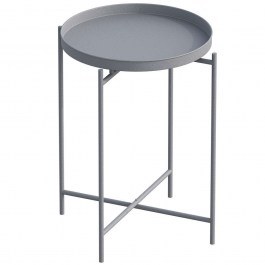 Side Table 491CRT1142 D46x56cm Grey GREY