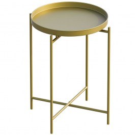 Side Table 491CRT1135 D46x56cm Gold GOLD