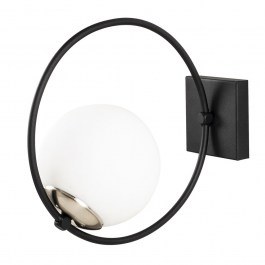 Φωτιστικό Τοίχου - Απλίκα Dolunay 892OPV1238 15x31x28cm 1xE27 40W Black-White Opviq BLACK-WHITE