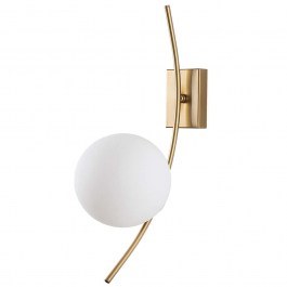 Φωτιστικό Τοίχου - Απλίκα Hilal 892OPV3101 15x25x44cm 1xE27 40W Gold-White Opviq WHITE-GOLD