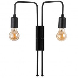 Φωτιστικό Τοίχου - Απλίκα Mum 892OPV1356 25x20x45cm 2xE27 40W Black Opviq BLACK