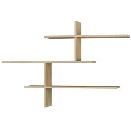 Ραφιέρα Τοίχου Leo 776HMS1731 123x22x80,5cm Oak OAK