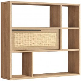 Ραφιέρα Τοίχου 956LCS3446 90,1x22x81cm Walnut-Oak WALNUT-OAK