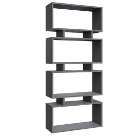 Βιβλιοθήκη Langdon 935CMN1115 72x25x161cm Anthracite ANTHRACITE