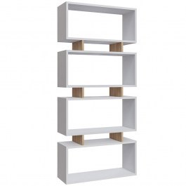 Βιβλιοθήκη Langdon 935CMN1245 72x25x161cm White-Oak WHITE-OAK