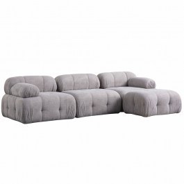 Corner Sofa Petite 560ARE1259 290x160x75cm Light Grey LIGHT GREY