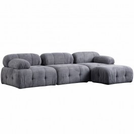 Corner Sofa Petite 560ARE1257 290x160x75cm Grey GREY