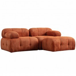 Corner Sofa Petite 560ARE1256 190x160x75cm Orange ORANGE