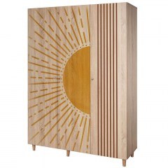 Ντουλάπα Τρίφυλλη Lena 869VEL8661 135x52x192cm Multi