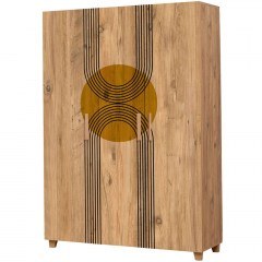 Three Door Wardrobe Leva Hedera Sun 863SPH4242 120x48x189cm Multi