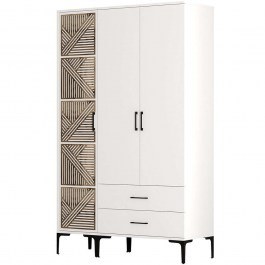 Ντουλάπα Τρίφυλλη Kumsal 845HCT5453 120x47,5x201,4cm White WHITE