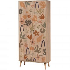 Ντουλάπα Παιδική Δίφυλλη City Gardrop Leaf 863SPH4253 80x45x190cm Multi