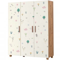 Ντουλάπα Παιδική Τρίφυλλη Leva Hedera Jungle 863SPH4236 120x48x189cm Multi