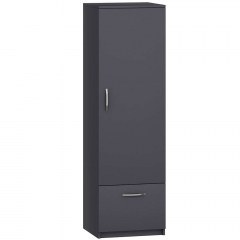 Ντουλάπα Μονόφυλλη Santa 505CRL1503 50x47,1x187cm Anthracite