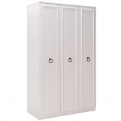 Ντουλάπα Τρίφυλλη 479ADR1701 103x52x185cm White-Black