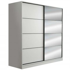 Two Door Wardrobe Kale 506MNR2624 180x52x210cm White