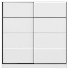 Ντουλάπα Δίφυλλη Kale 506MNR2515 180x52x190cm White