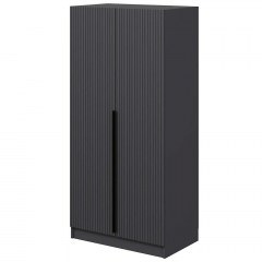 Two Door Wardrobe Kale Plus 506MNR2178 90x52x210cm Anthracite
