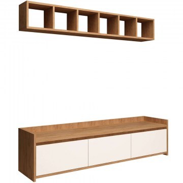 TV Composition Lici 811MDD3004 150x35x45cm White-Oak