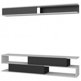 TV Composition Sims 788DEC3061 176x31,5x39cm Black-White BLACK-WHITE