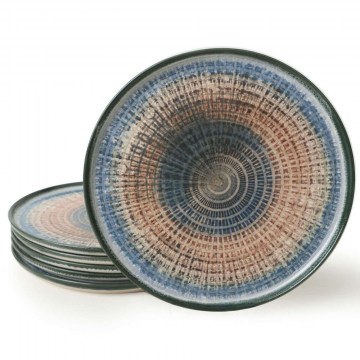 Shallow Plate (Set 6Pcs) 275KRM2478 D28cm Multi Hermia