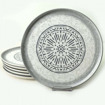 Shallow Plate (Set 6Pcs) 275KRM2165 28cm Multi Hermia
