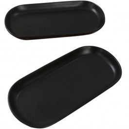 Serving Platter (Set 2Pcs) 275KRM1420 26x12,2x3cm Black Hermia BLACK
