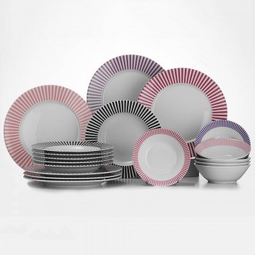 Dinner Plates (Set 18Pcs) 719KTP9756 Multi Hermia