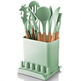 Εργαλεία Μαγειρικής Σε Βάση (Σετ 13Τμχ) 196RWE5605 Light Green-Natural Hermia NATURAL-LIGHT GREEN
