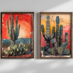 Κάδρα (Σετ 2Τμχ) 856EVL1639 50x3,5x70cm Multi Wallity