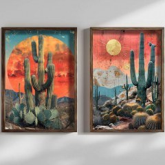 Κάδρα (Σετ 2Τμχ) 856EVL1633 50x3,5x70cm Multi Wallity