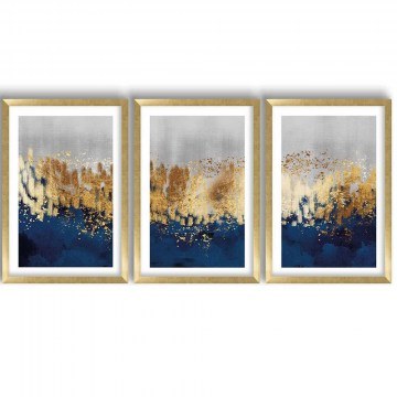 Κάδρα (Σετ 3Τμχ) 122RMF1147 38x53cm Multi Wallity