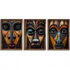 Κάδρα (Σετ 3Τμχ) 856EVL1640 50x3,5x70cm Multi Wallity