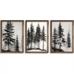 Κάδρα (Σετ 3Τμχ) 856EVL2402 35x3,5x47cm Multi Wallity